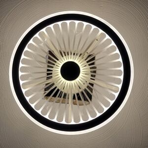 Modern White XIYUN Ceiling Light Fan Fixture, 3- Mode LED with Remote